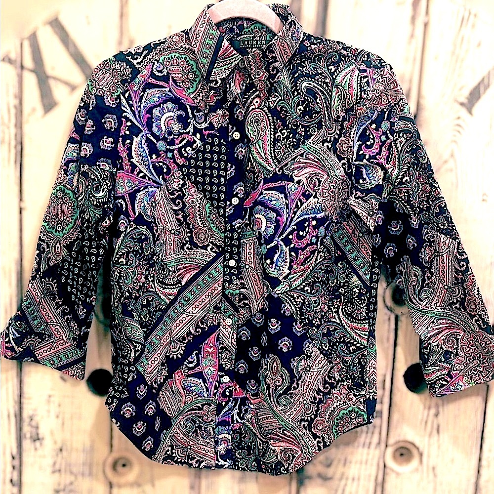 Ralph Lauren Paisley Print Button-Up Shirt